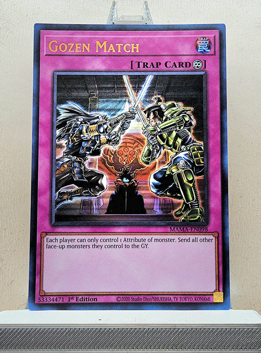 Yugioh! 1x Gozen Match (MAMA - Ultra Rare) 1st Edition