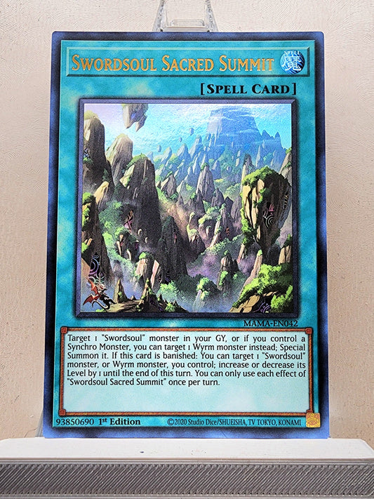 Yugioh! 1x Swordsoul Sacred Summit (MAMA - Ultra Rare) 1st Edition