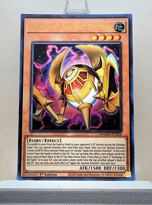 Yugioh! 1x Agido the Ancient Sentinel (MAMA - Ultra Rare) 1st Edition