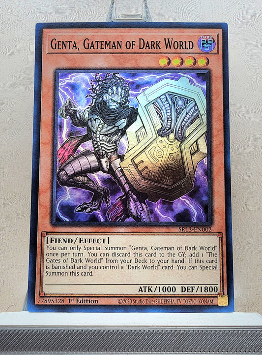 Yugioh! 1x Genta, Gateman of Dark World (SR13 - Super Rare) 1st Edition