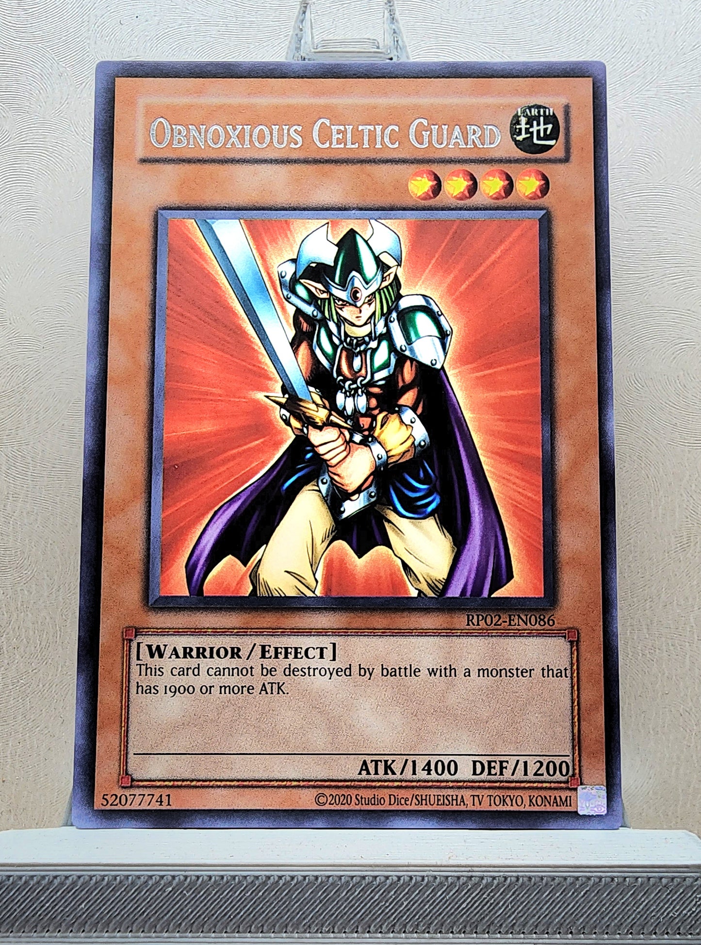 Yugioh! 1x Obnoxious Celtic Guardian (RP02 - Rare) Unli Edition