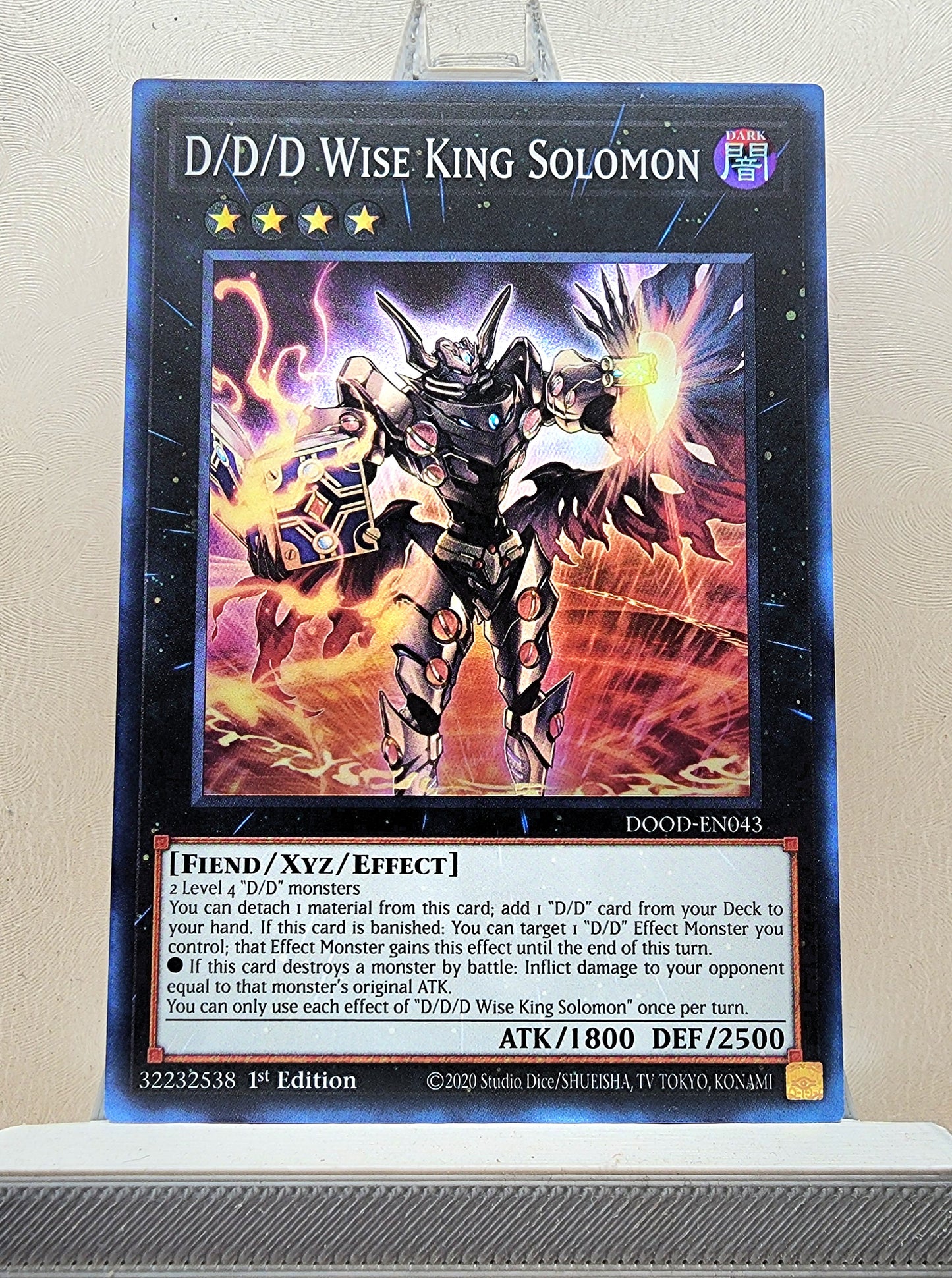 Yugioh! 1x D/D/D Wise King Solomon (DOOD - Super Rare) 1st Edition