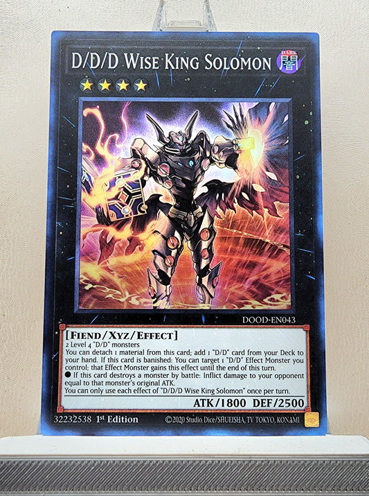Yugioh! 1x D/D/D Wise King Solomon (DOOD - Super Rare) 1st Edition