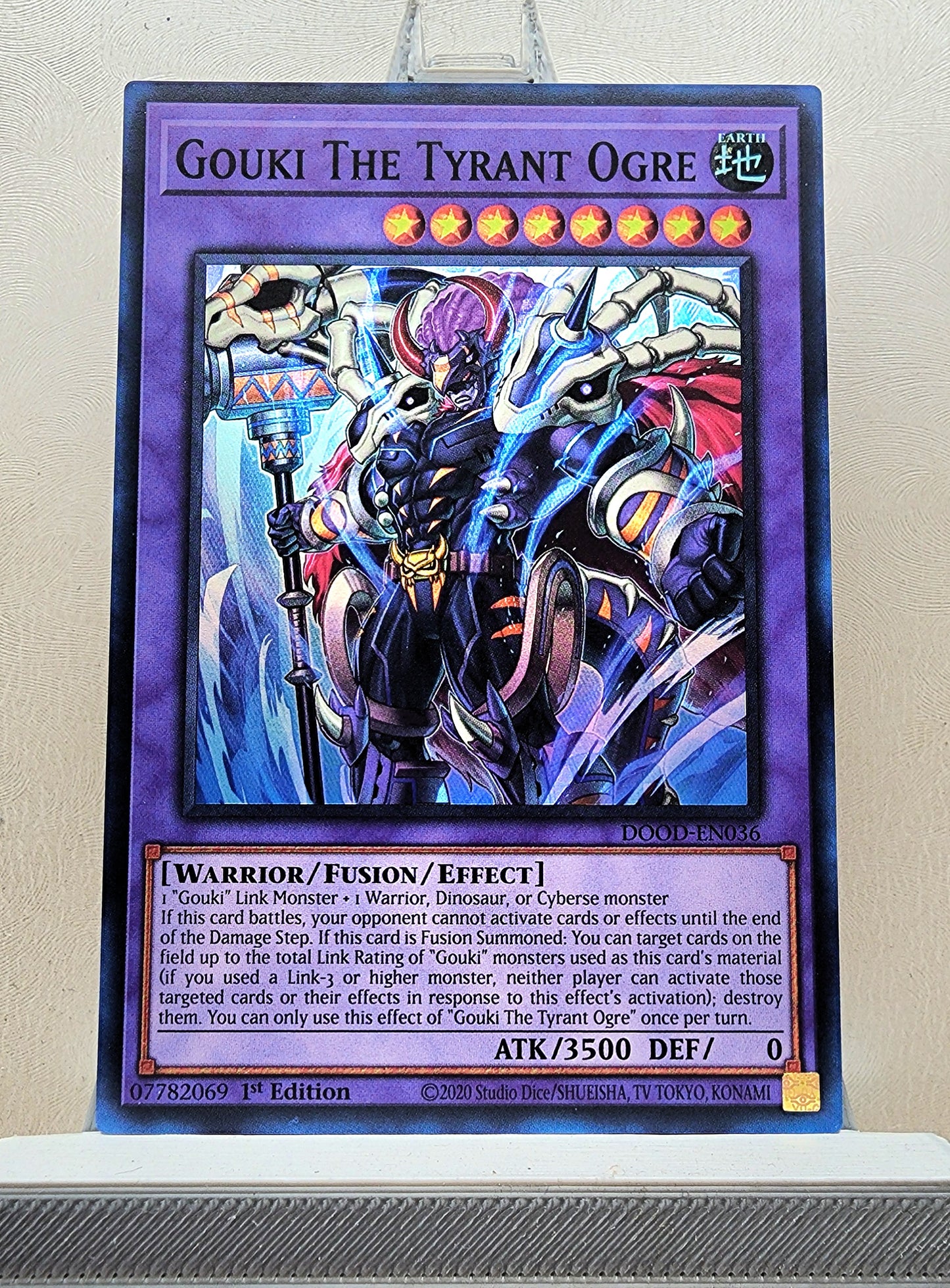 Yugioh! 1x Gouki The Tyrant Ogre (DOOD - Super Rare) 1st Edition