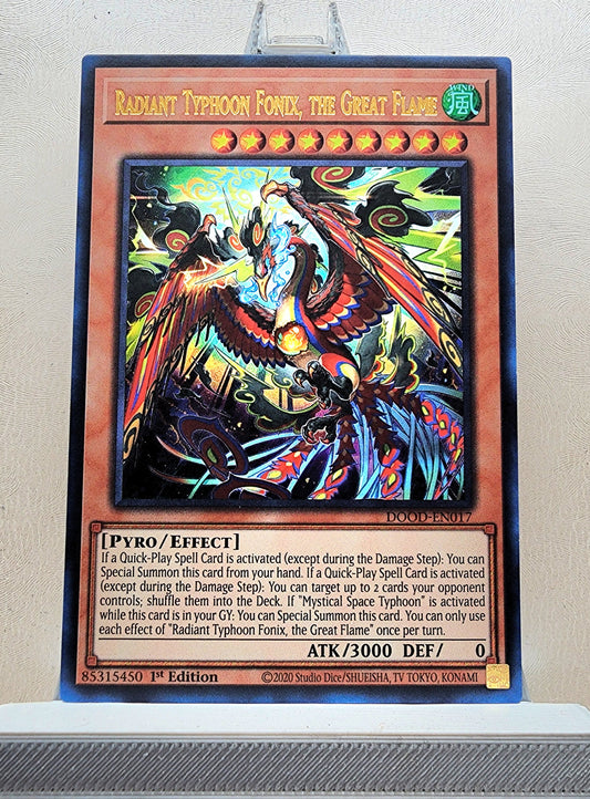 Yugioh! 1x Radiant Typhoon Fonix, the Great Flame (DOOD - Ultra Rare) 1st Edition