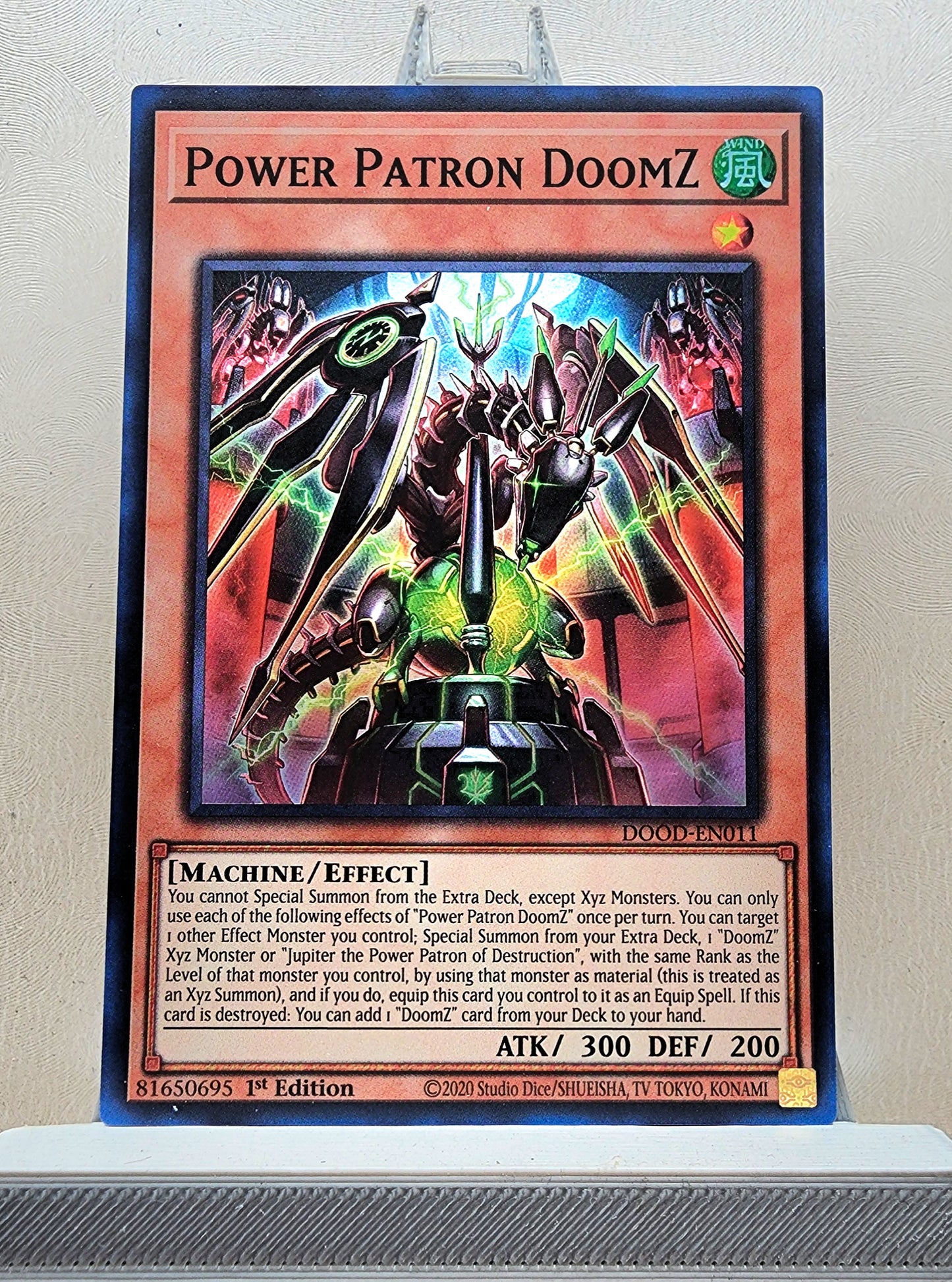 Yugioh! 1x Power Patron DoomZ (DOOD - Super Rare) 1st Edition