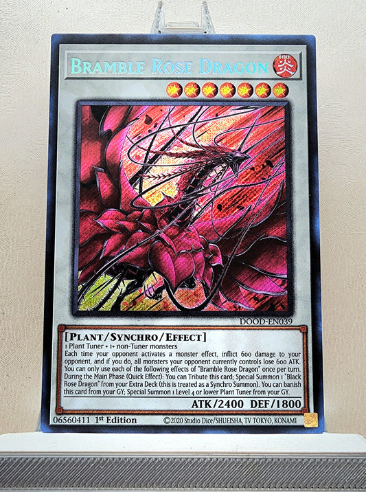 Yugioh! 1x Bramble Rose Dragon (DOOD - Secret Rare) 1st Edition