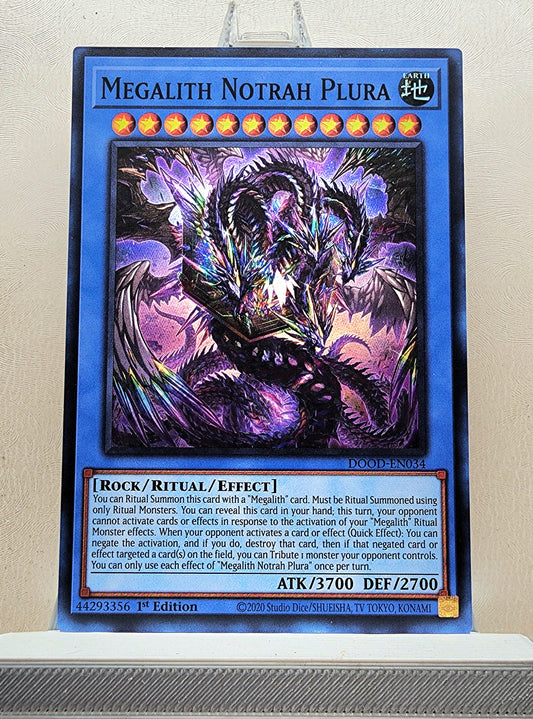 Yugioh! 1x Megalith Notrah Plura (DOOD - Super Rare) 1st Edition