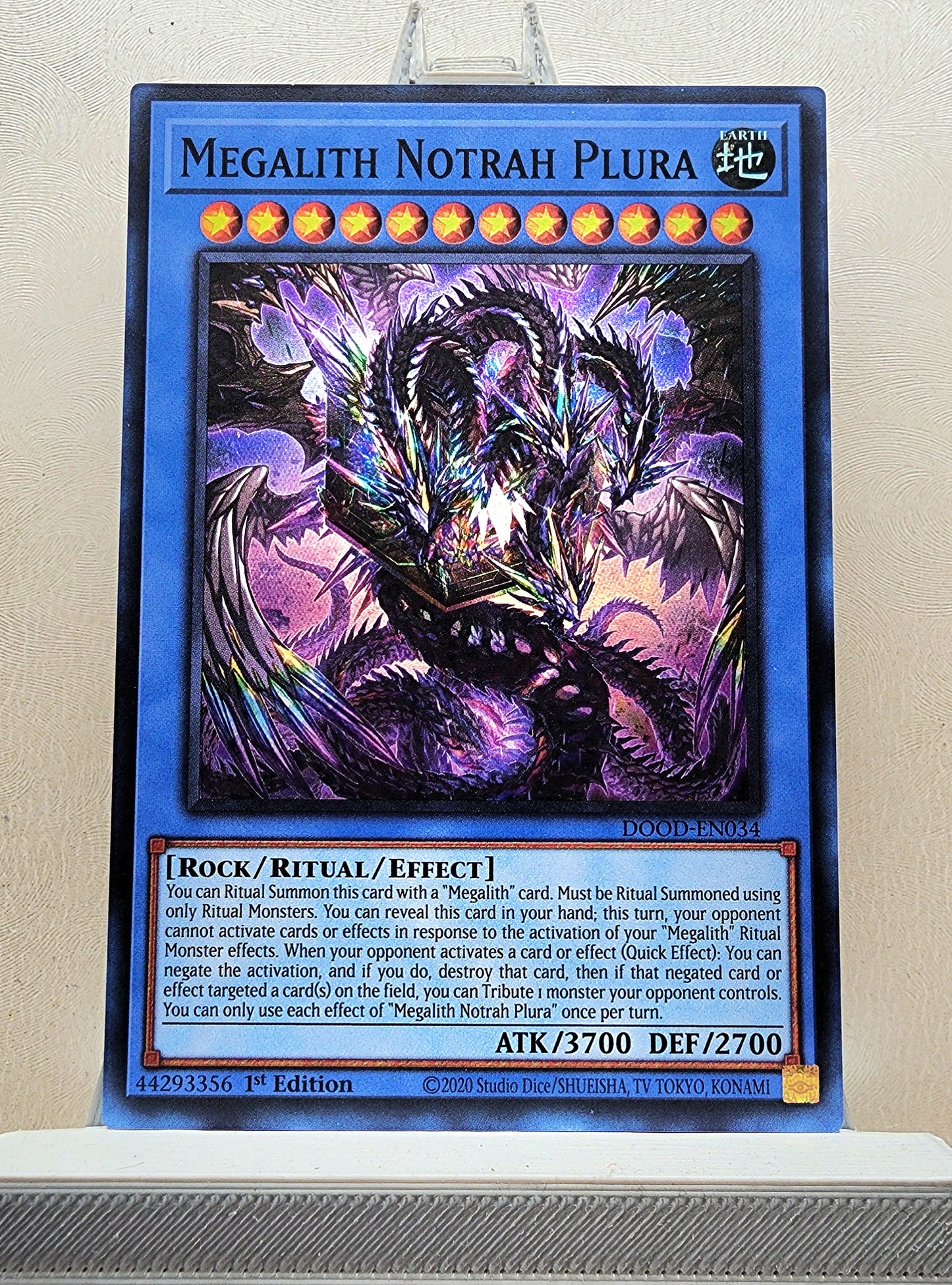 Yugioh! 1x Megalith Notrah Plura (DOOD - Super Rare) 1st Edition