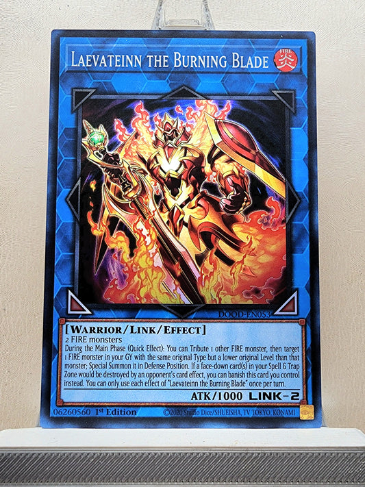 Yugioh! 1x Laevateinn the Burning Blade (DOOD - Super Rare) 1st Edition