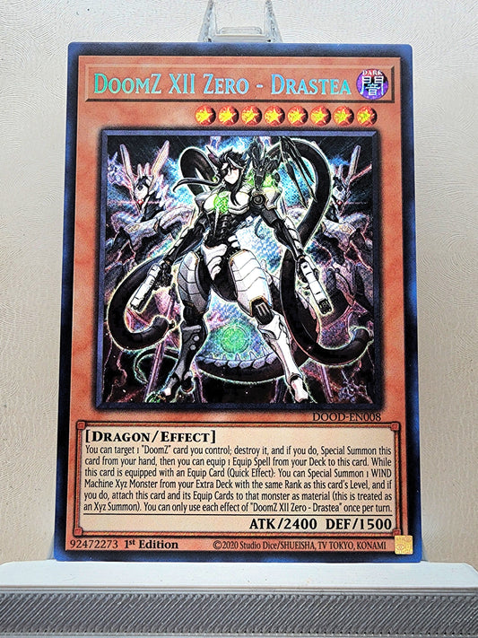 Yugioh! 1x DoomZ XII Zero - Drastea (DOOD - Secret Rare) 1st Edition