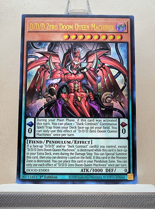 Yugioh! 1x D/D/D Zero Doom Queen Machinex (DOOD - Ultra Rare) 1st Edition