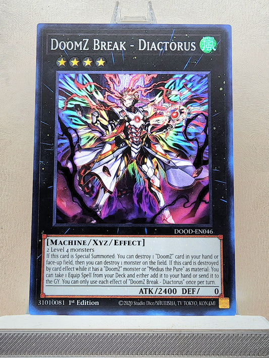 Yugioh! 1x DoomZ Break - Diactorus (DOOD - Super Rare) 1st Edition