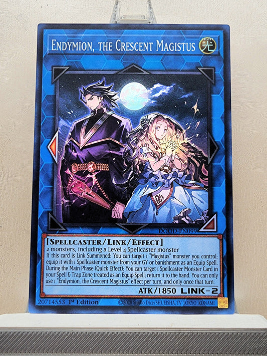 Yugioh! 1x Endymion, the Crescent Magistus (DOOD - Super Rare) 1st Edition