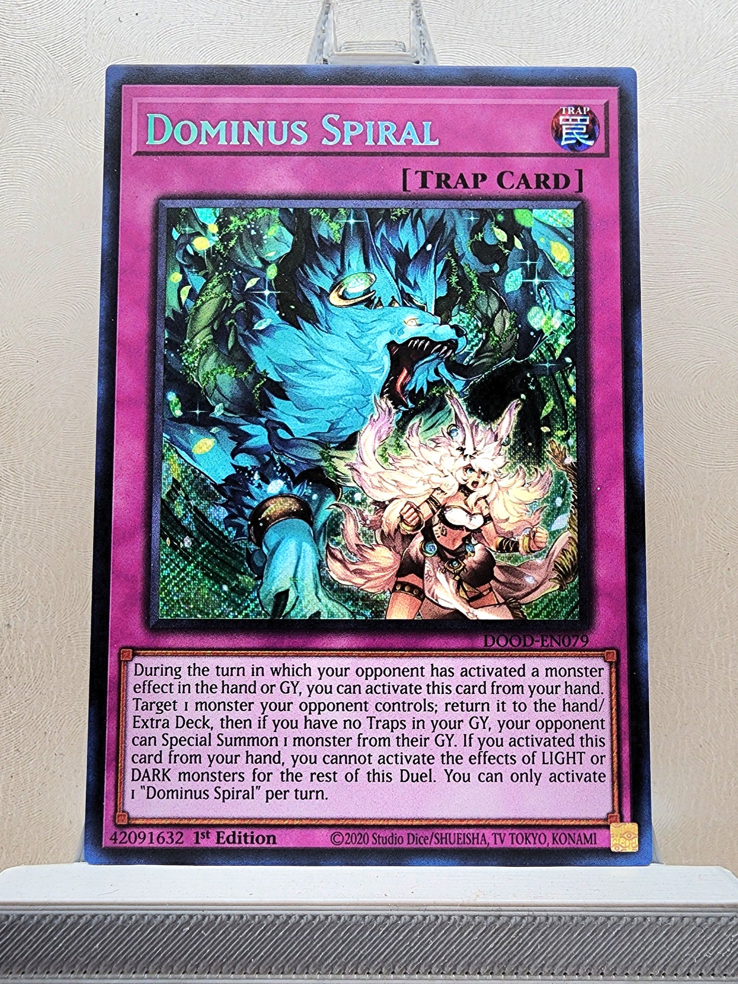 Yugioh! 1x Dominus Spiral (DOOD - Secret Rare) 1st Edition