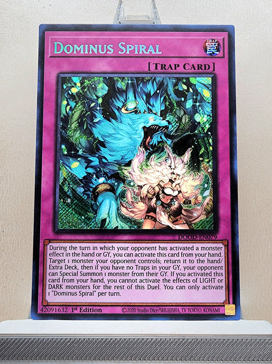 Yugioh! 1x Dominus Spiral (DOOD - Secret Rare) 1st Edition
