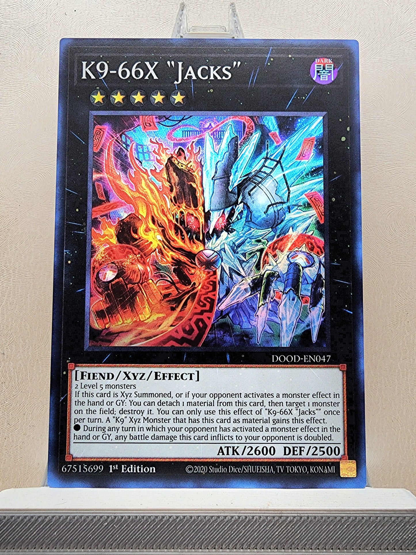 Yugioh! 1x K9-66X Jacks (DOOD - Super Rare) 1st Edition