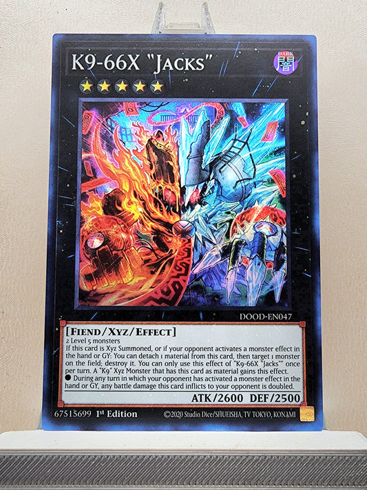 Yugioh! 1x K9-66X Jacks (DOOD - Super Rare) 1st Edition