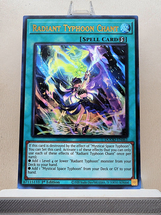 Yugioh! 1x Radiant Typhoon Chant (DOOD - Ultra Rare) 1st Edition