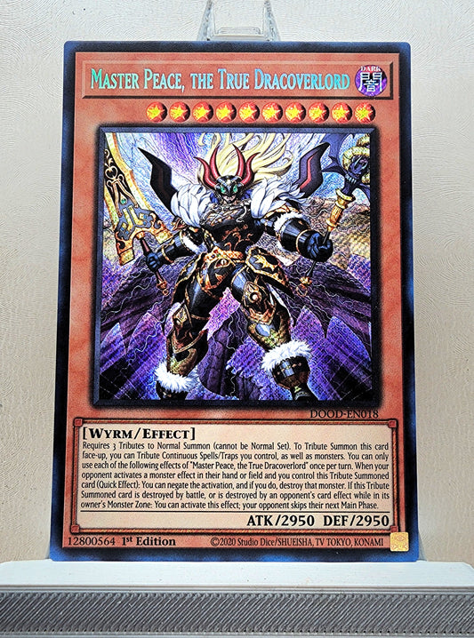 Yugioh! 1x Master Peace, the True Dracoverlord (DOOD - Secret Rare) 1st Edition