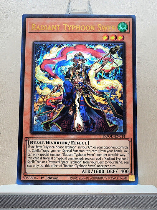 Yugioh! 1x Radiant Typhoon Swen (DOOD - Ultra Rare) 1st Edition