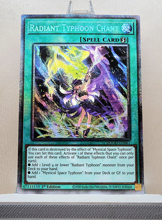 Yugioh! 1x Radiant Typhoon Chant (DOOD - Starlight Rare) 1st Edition