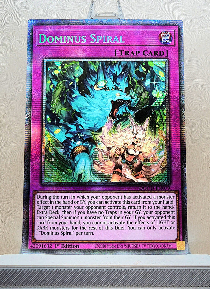 Yugioh! 1x Dominus Spiral (DOOD - Starlight Rare) 1st Edition