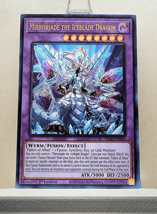 Yugioh! 1x Mirrorjade the Iceblade Dragon (SDAZ - Ultra Rare) 1st Edition