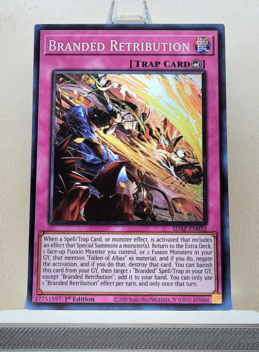 Yugioh! 1x Branded Retribution (SDAZ - Super Rare) 1st Edition