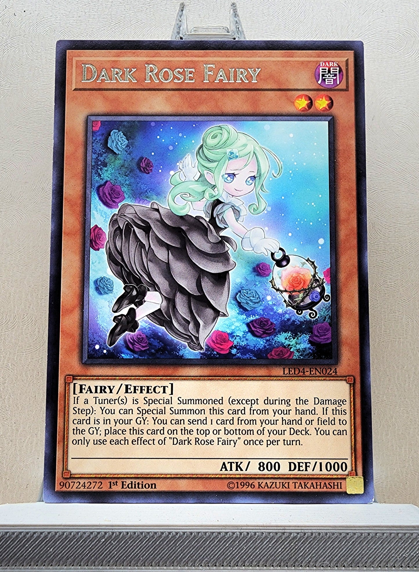 Yugioh! 1x Dark Rose Fairy (LED4 - Rare) 1st Edition