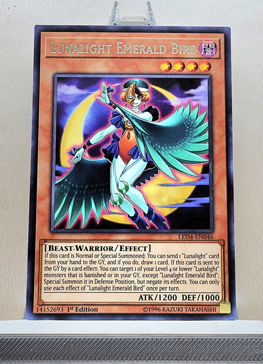Yugioh! 1x Lunalight Emerald Bird (LED4 - Rare) 1st Edition