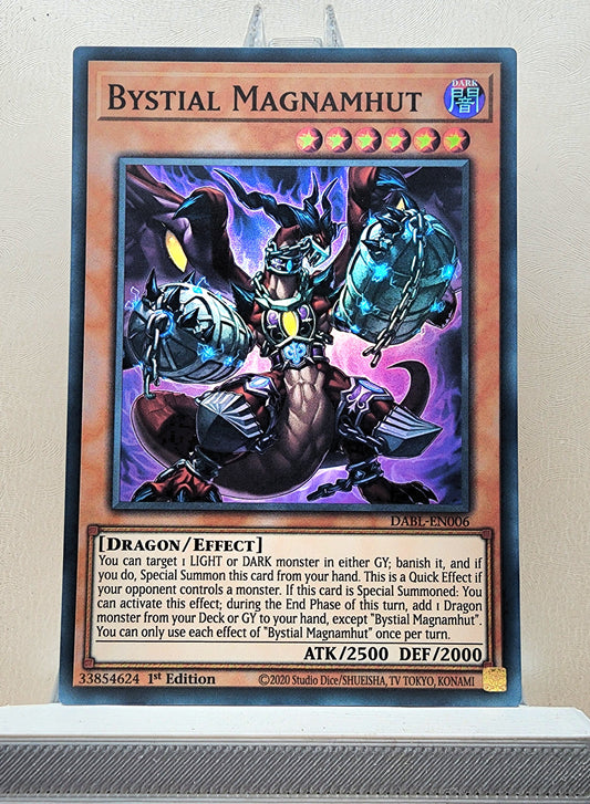 Yugioh! 1x Bystial Magnamhut (DABL - Super Rare) 1st Edition