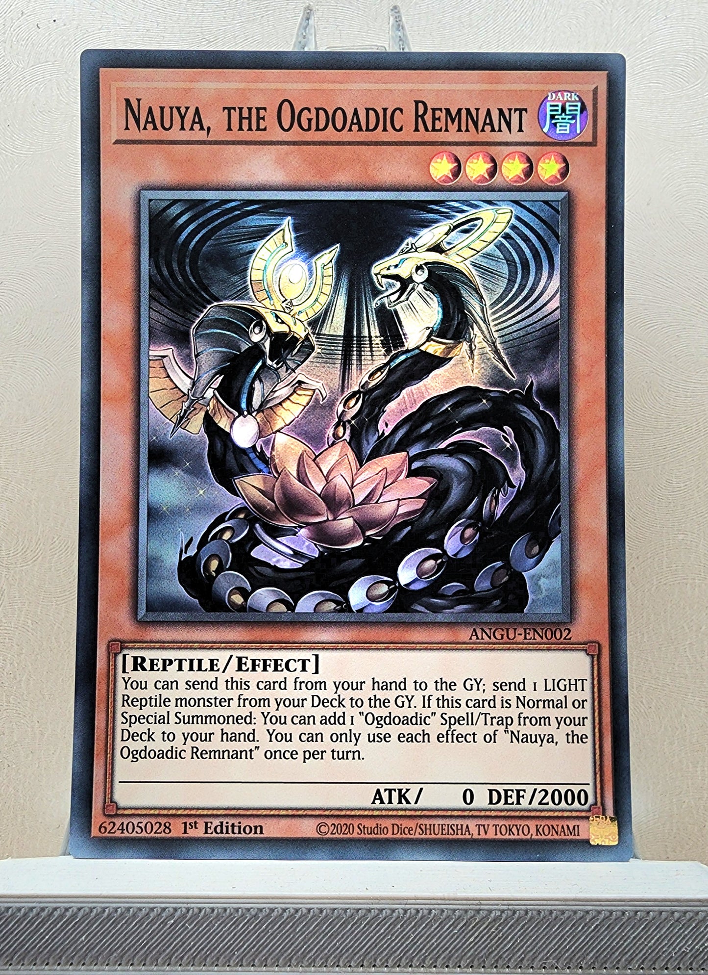 Yugioh! 1x Nauya, The Ogdoadic Remnant (ANGU - Super Rare) 1st Edition