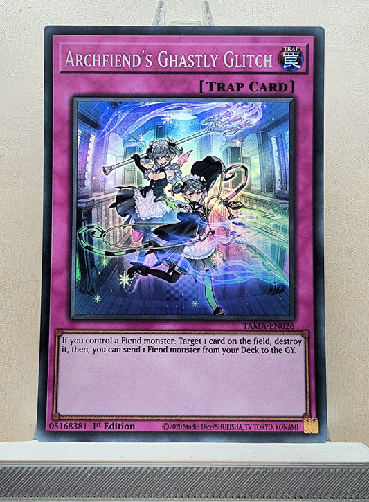 Yugioh! 1x Archfiend's Ghastly Glitch (TAMA - Super Rare) 1st Edition
