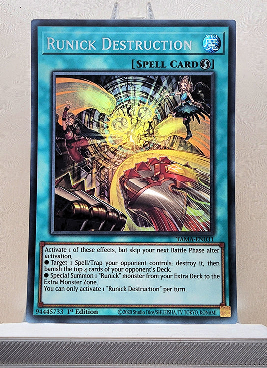 Yugioh! 1x Runick Destruction (TAMA - Super Rare) 1st Edition