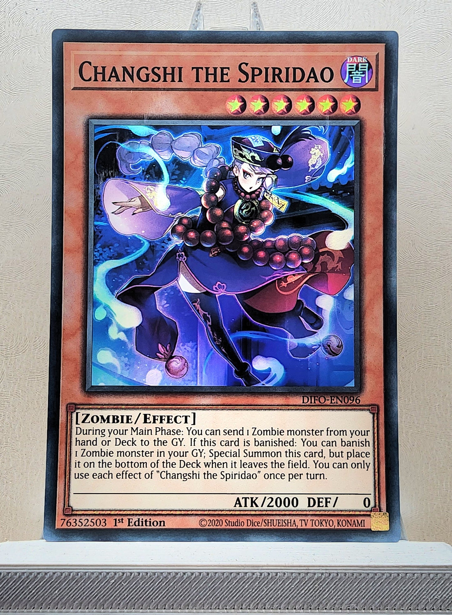 Yugioh! 1x Changshi the Spiridao (DIFO - Super Rare) 1st Edition
