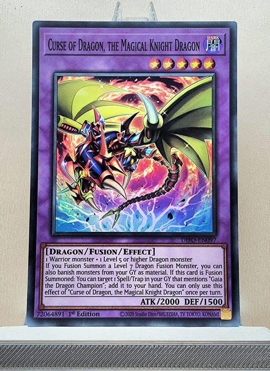 Yugioh! 1x Curse of Dragon, the Magical Knight Dragon (DIFO - Super Rare) 1st Edition
