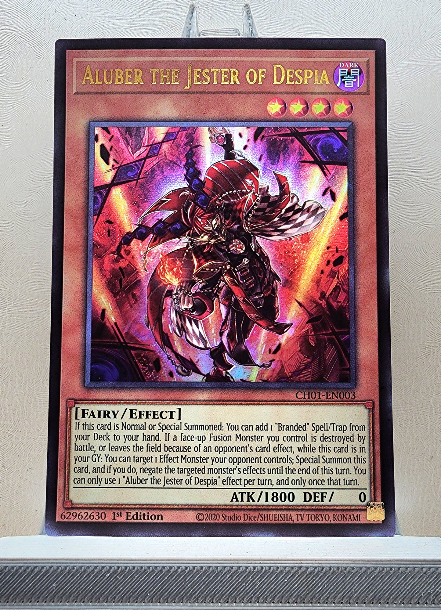 Yugioh! 1x Aluber the Jester of Despia (CH01 - Ultra Rare) 1st Edition