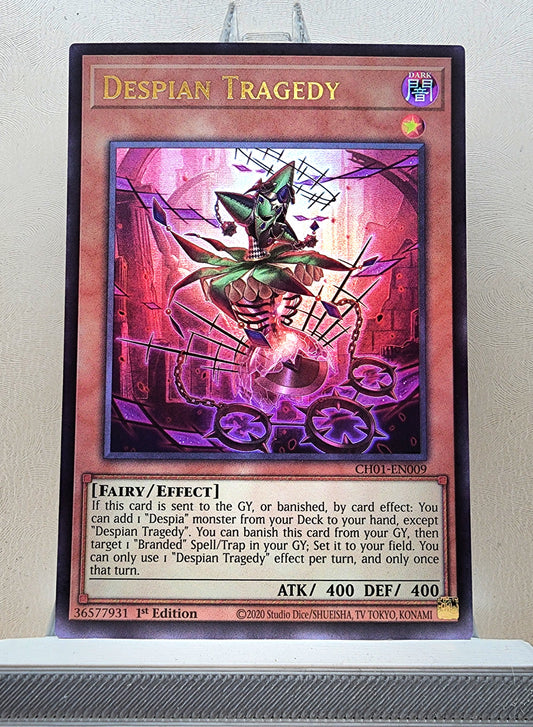 Yugioh! 1x Despian Tragedy (CH01 - Ultra Rare) 1st Edition