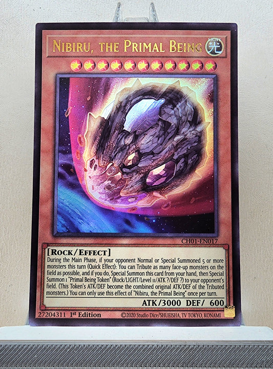 Yugioh! 1x Nibiru, the Primal Being (CH01 - Ultra Rare) 1st Edition