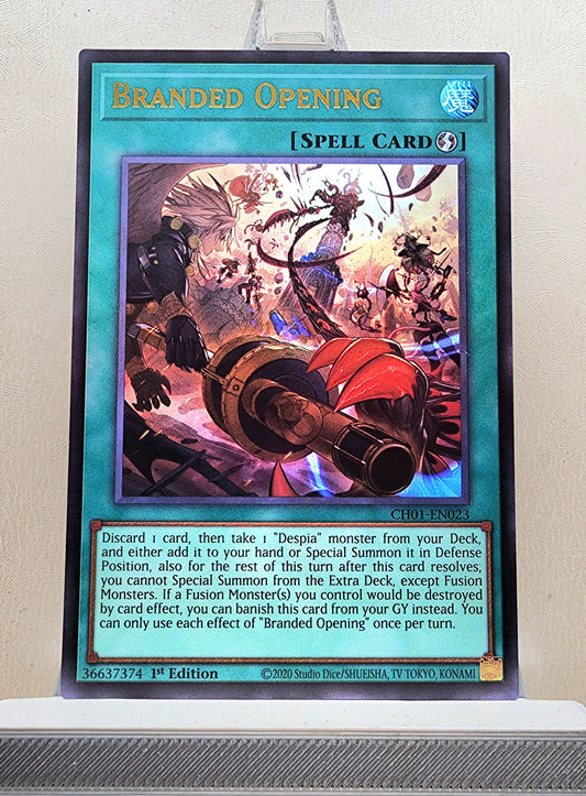 Yugioh! 1x Branded Opening (CH01 - Ultra Rare) 1st Edition