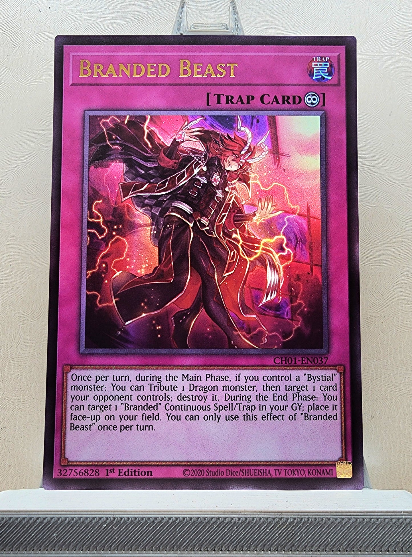 Yugioh! 1x Branded Beast (CH01 - Ultra Rare) 1st Edition