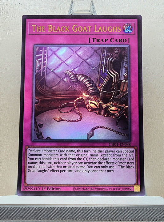 Yugioh! 1x The Black Goat Laughs (CH01 - Ultra Rare) 1st Edition