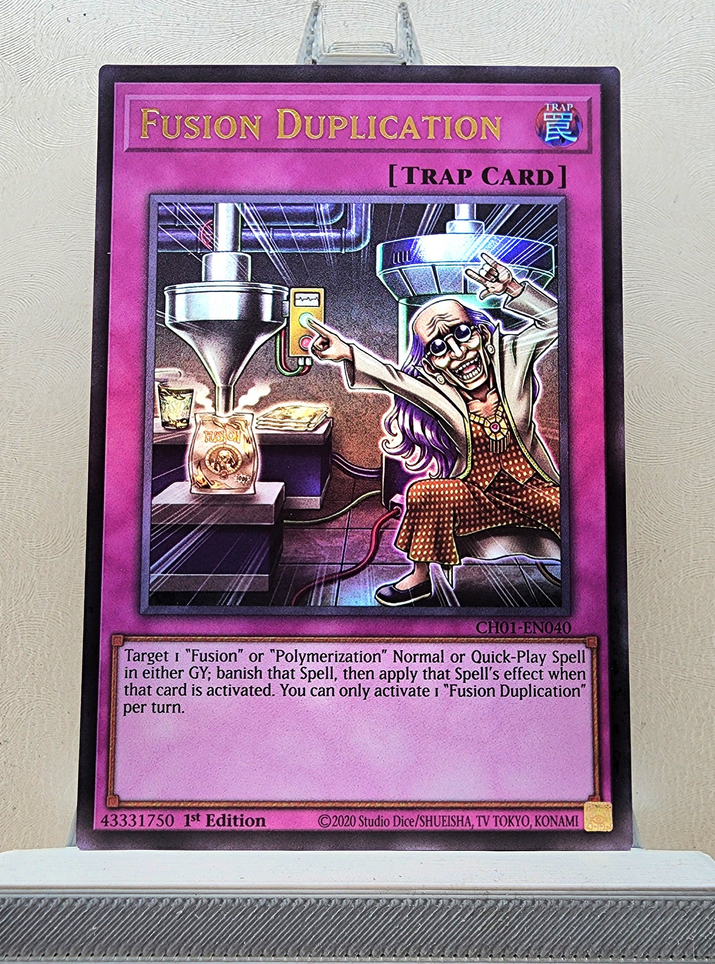 Yugioh! 1x Fusion Duplication (CH01 - Ultra Rare) 1st Edition