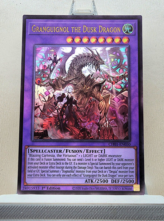 Yugioh! 1x Granguignol the Dusk Dragon (CH01 - Ultra Rare) 1st Edition