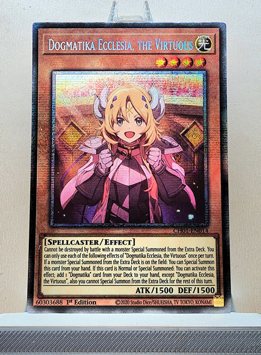 Yugioh! 1x Dogmatika Ecclesia, the Virtuous (CH01 - Starlight Rare) 1st Edition