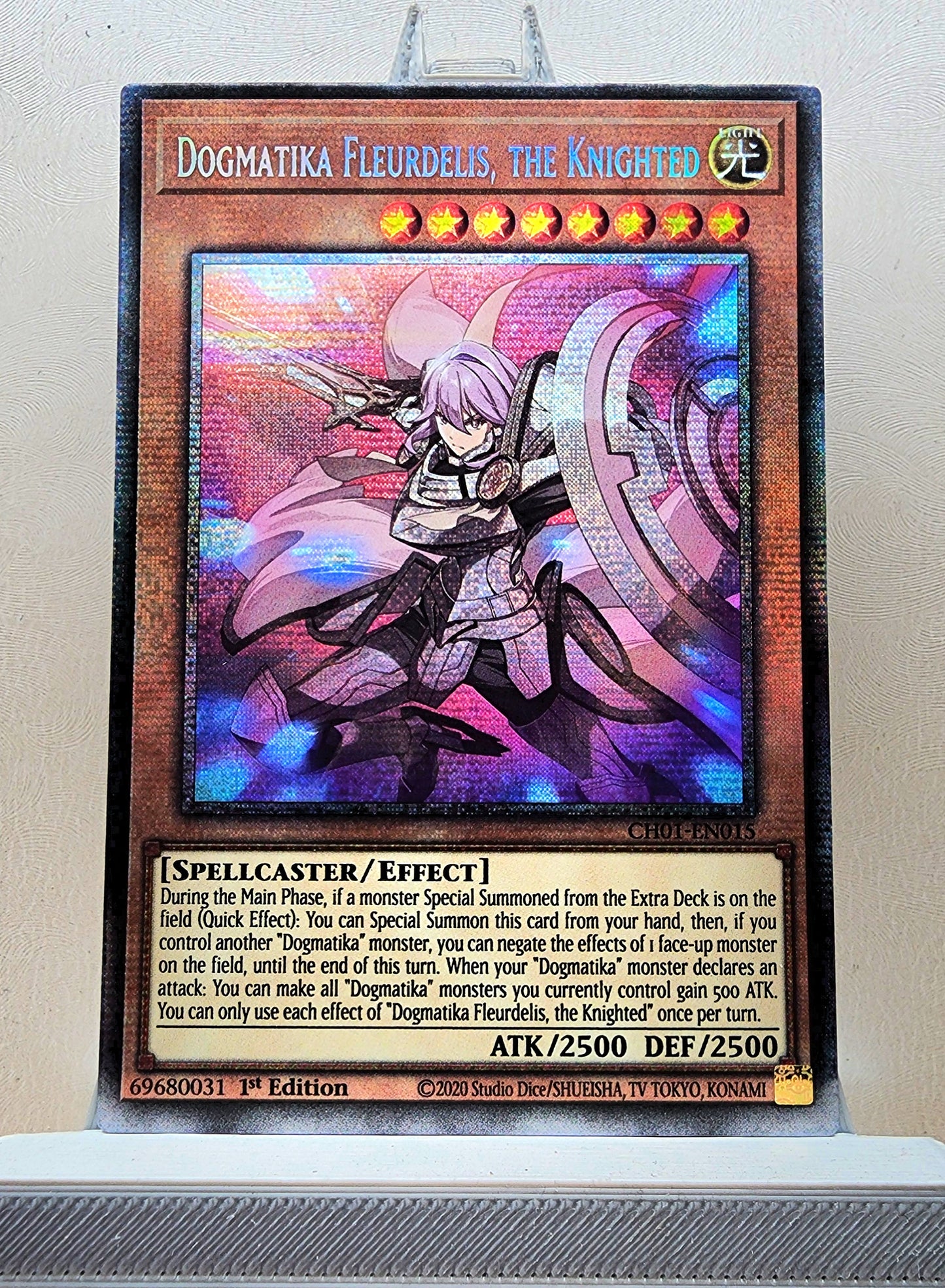 Yugioh! 1x Dogmatika Fleurdelis, the Knighted (CH01 - Starlight Rare) 1st Edition