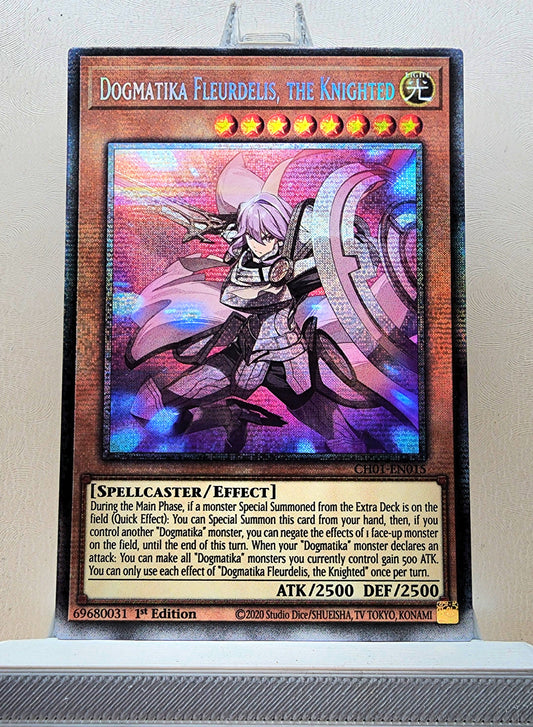 Yugioh! 1x Dogmatika Fleurdelis, the Knighted (CH01 - Starlight Rare) 1st Edition