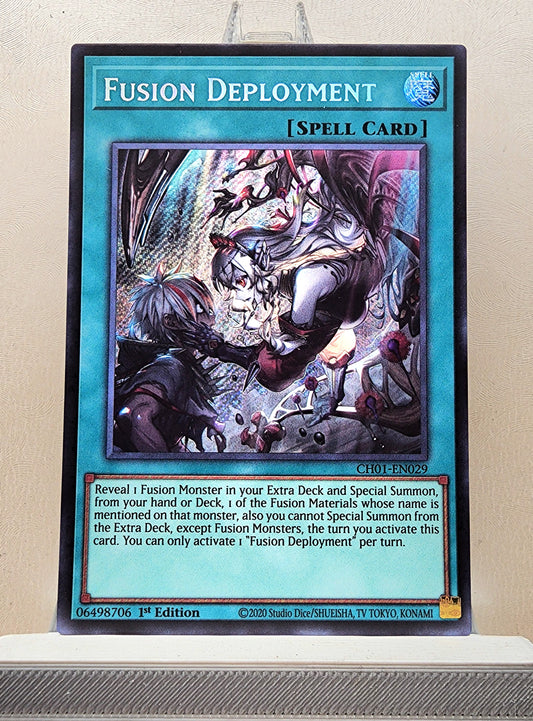 Yugioh! 1x Fusion Deployment New Art (CH01 - Secret Rare) 1st Edition