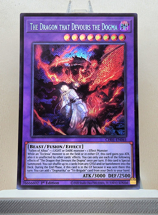 Yugioh! 1x The Dragon that Devours the Dogma (CH01 - Secret Rare) 1st Edition